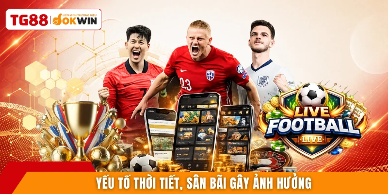 Yếu tố thời tiết, sân bãi gây ảnh hưởng